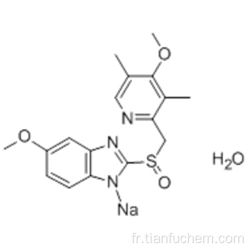 1H-Benzimidazole, 6-méthoxy-2 - [[(4-méthoxy-3,5-diméthyl-2-pyridinyl) méthyl] sulfinyl], sel de sodium CAS 95510-70-6
